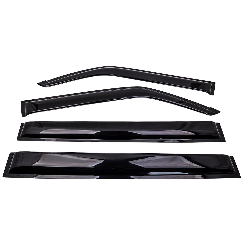 ABC Window Visor Zijwindschermen suitable voor Mitsubishi Pajero 2000-2019 Weathershield