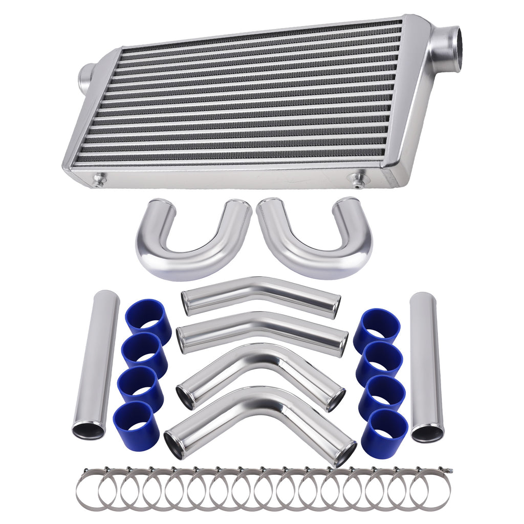 600x300x76mm Intercooler + 3 76mm Intercooler Pipe Kit